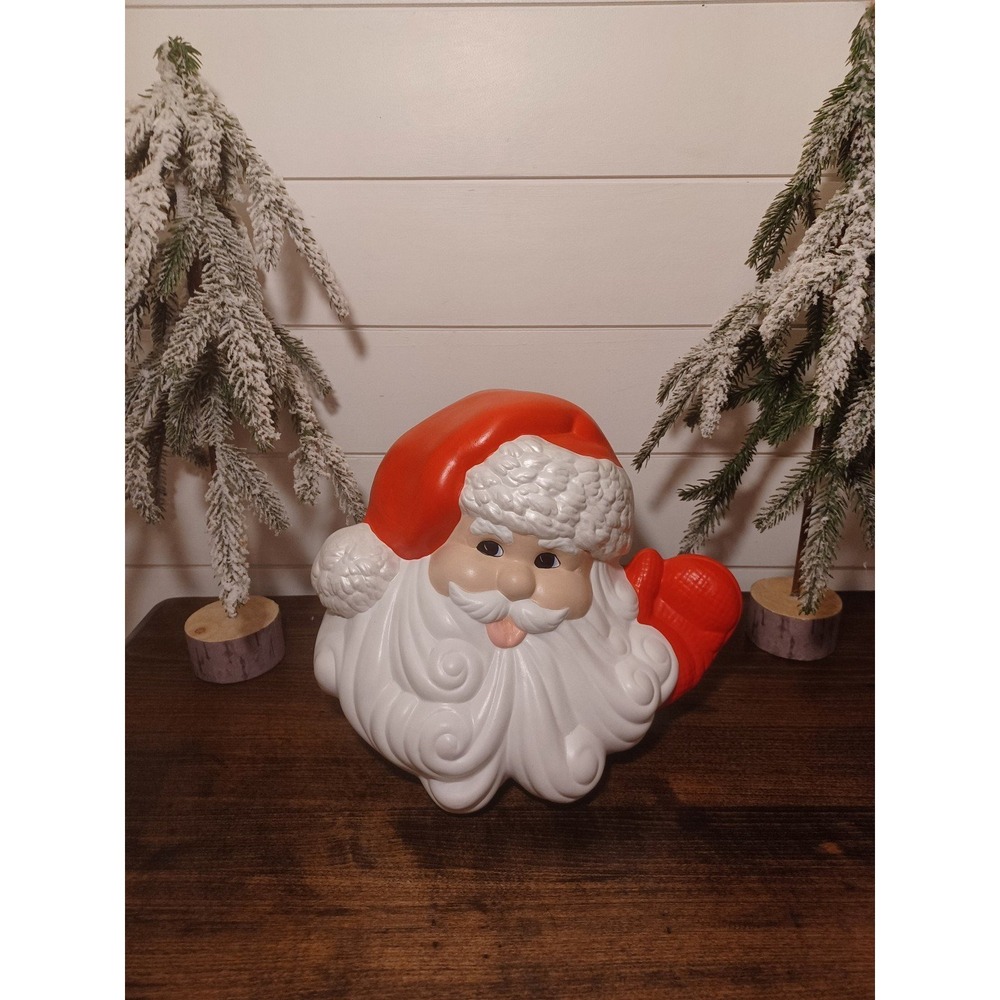 Vintage large Santa ceramic mold